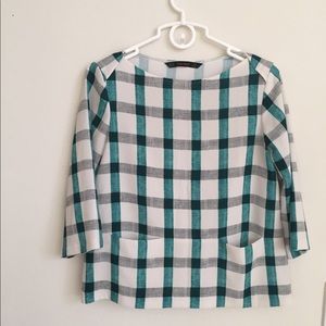 Zara Green Blouse